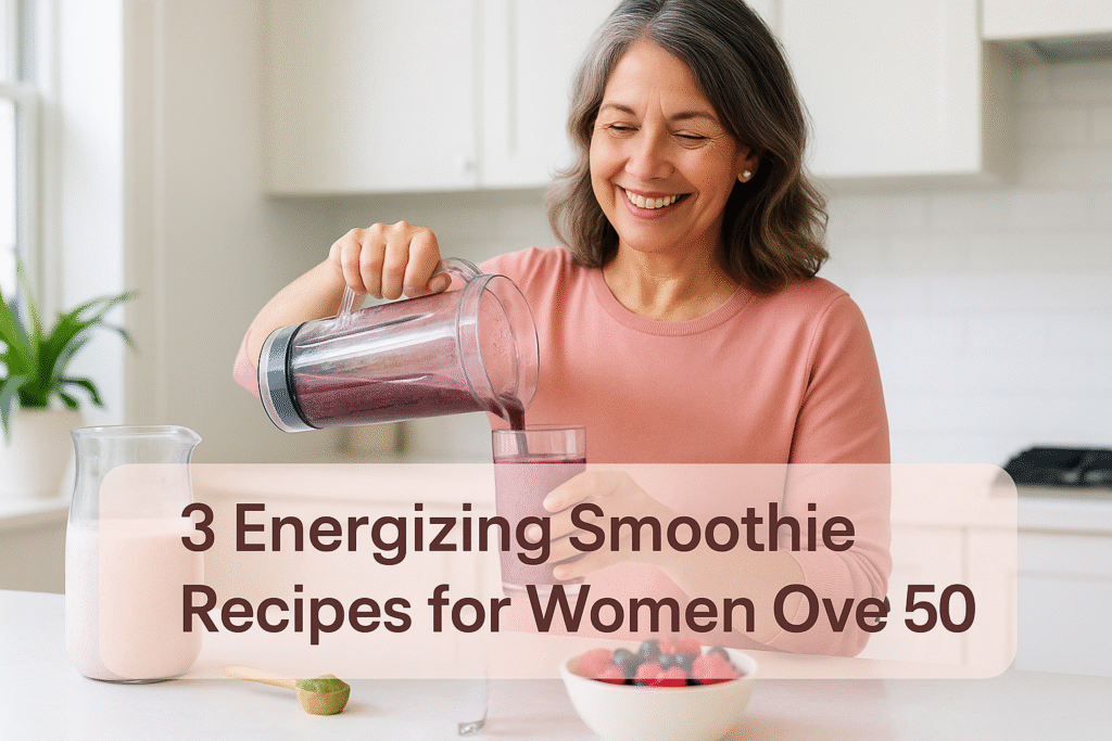 3 Energizing Smoothie Recipes for Women Over 50 3 Energizing Smoothie Recipes for Women Over 50