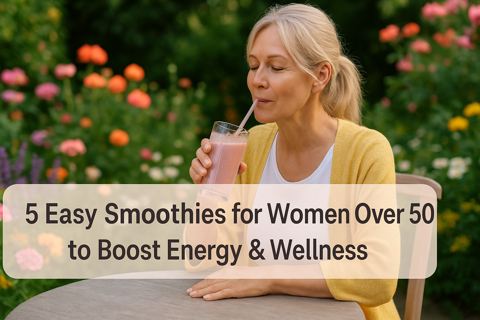 5 Easy Smoothies for Women Over 50 to Boost Energy & Wellness ...