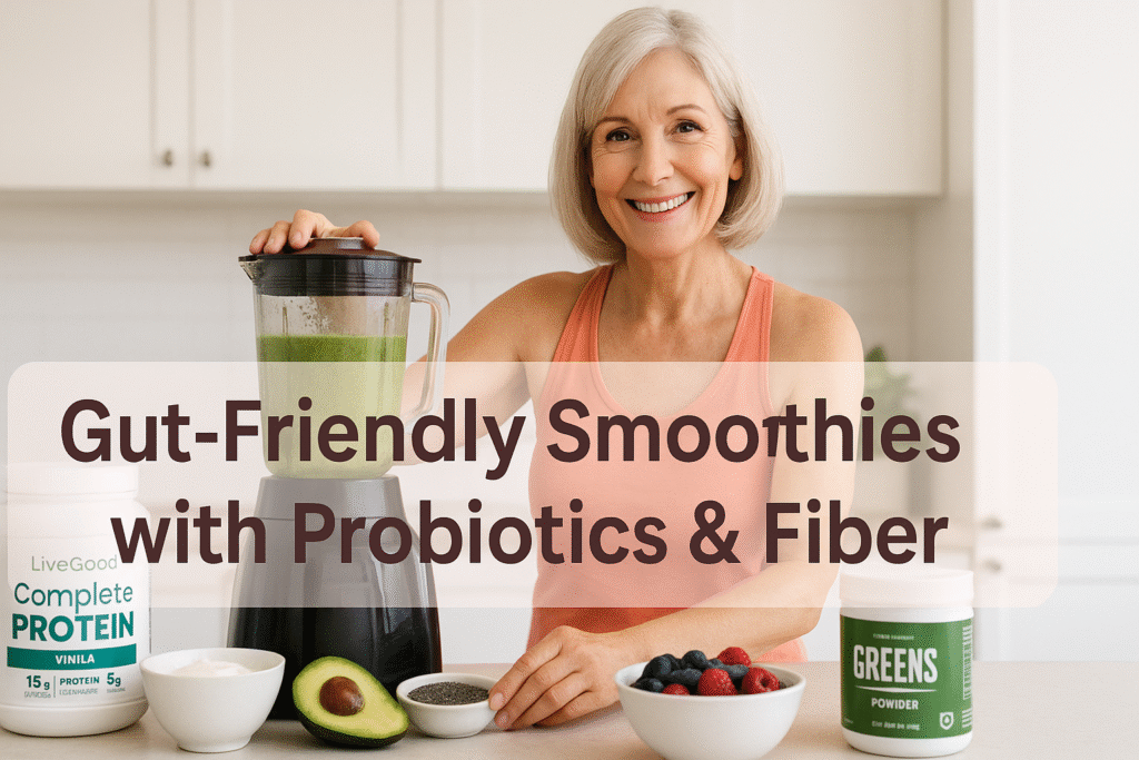 Gut-Friendly Smoothies with Probiotics & Fiber