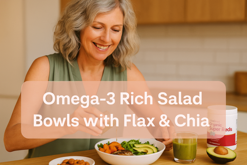 Omega-3 Rich Salad Bowls with Flax & Chia Omega-3 Rich Salad Bowls with Flax & Chia