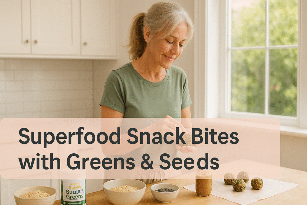 Superfood Snack Bites with Greens & Seeds Superfood Snack Bites with Greens & Seeds