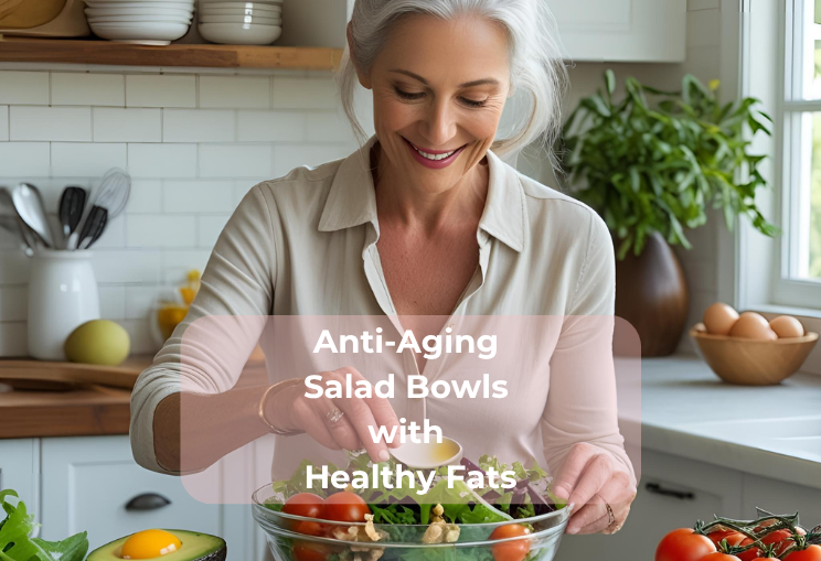 Anti-Aging Salad Bowls with Healthy Fats