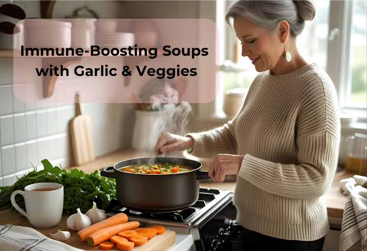Immune-Boosting Soups with Garlic & Veggies