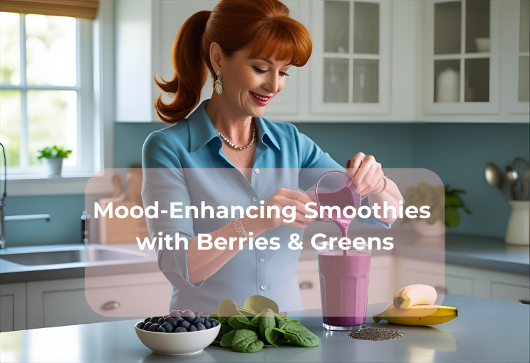 Mood-Enhancing Smoothies with Berries & Greens Mood-Enhancing Smoothies with Berries & Greens