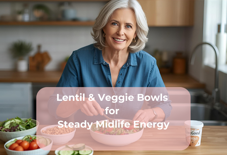 Lentil & Veggie Bowls for Steady Midlife Energy