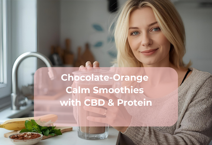 Chocolate-Orange Calm Smoothies with CBD & Protein