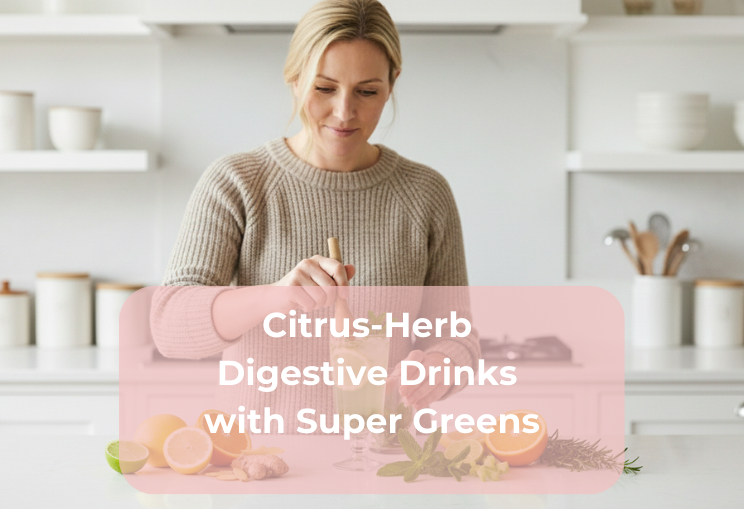 Citrus-Herb Digestive Drinks with Super Greens