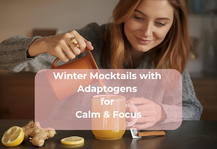 Winter Mocktails with Adaptogens for Calm & Focus Winter Mocktails with Adaptogens for Calm & Focus