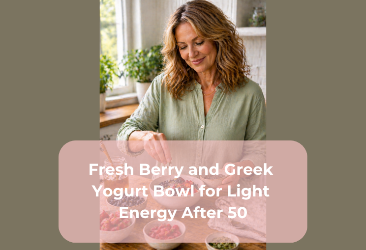 Fresh Berry and Greek Yogurt Bowl for Light Energy After 50