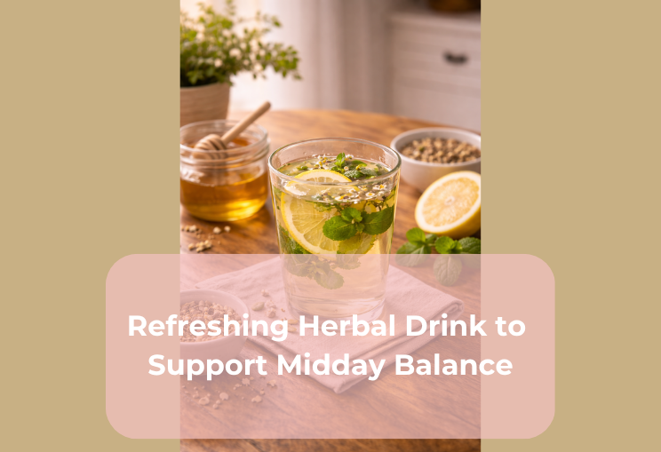 Refreshing Herbal Drink to Support Midday Balance Refreshing Herbal Drink to Support Midday Balance