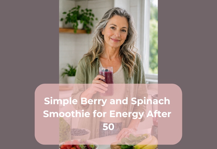 Simple Berry and Spinach Smoothie for Energy After 50