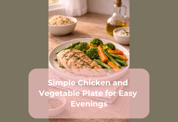 Simple Chicken and Vegetable Plate for Easy Evenings Simple Chicken and Vegetable Plate for Easy Evenings
