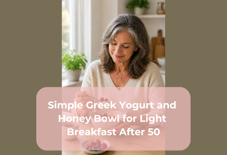Simple Greek Yogurt and Honey Bowl for Light Breakfast After 50