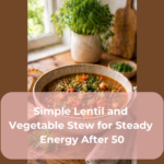 Simple Lentil and Vegetable Stew for Steady Energy After 50