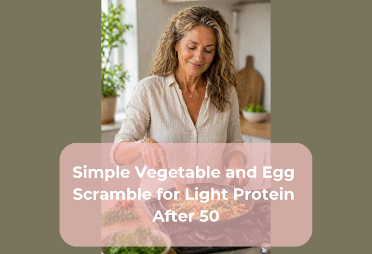 Simple Vegetable and Egg Scramble for Light Protein After 50