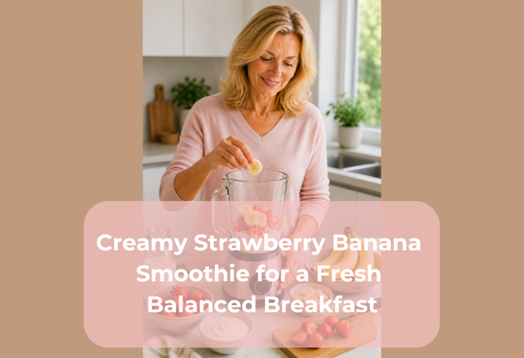 Creamy Strawberry Banana Smoothie for a Fresh Balanced Breakfast Creamy Strawberry Banana Smoothie for a Fresh Balanced Breakfast
