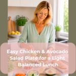 Easy Chicken & Avocado Salad Plate for a Light Balanced Lunch