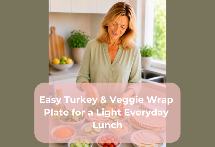 Easy Turkey & Veggie Wrap Plate for a Light Everyday Lunch