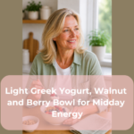 Light Greek Yogurt, Walnut and Berry Bowl for Midday Energy Light Greek Yogurt, Walnut and Berry Bowl for Midday Energy