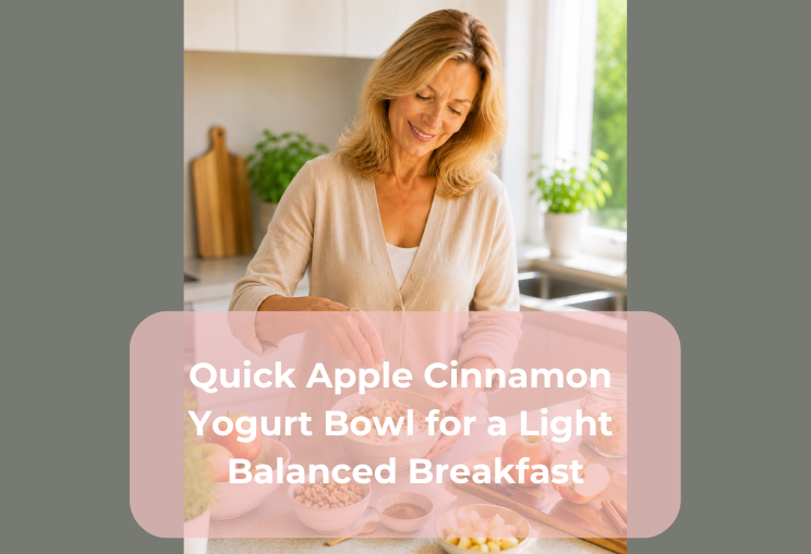 Quick Apple Cinnamon Yogurt Bowl for a Light Balanced Breakfast
