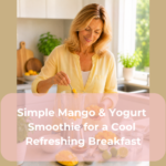 Simple Mango & Yogurt Smoothie for a Cool Refreshing Breakfast