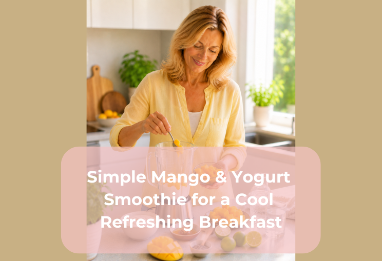 Simple Mango & Yogurt Smoothie for a Cool Refreshing Breakfast