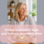 Simple Scrambled Eggs and Spinach Breakfast After 50