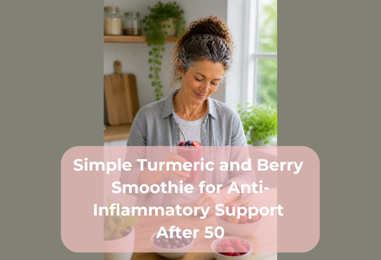 Simple Turmeric and Berry Smoothie for Anti-Inflammatory Support After 50